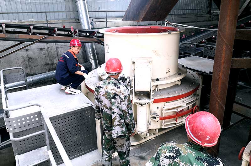 HVI沖擊式制砂機現場圖